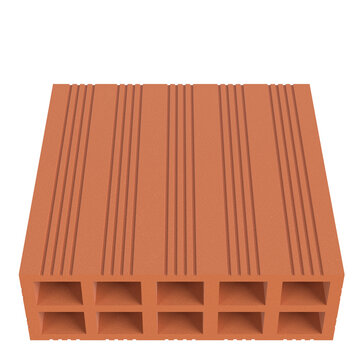 3d Rendering Illustration Of A Compartmentalized Brick