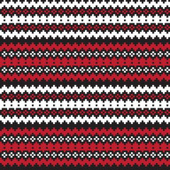 Christmas Tree Fair Isle Seamless Pattern Design