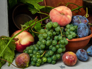 Beautiful still life with fruit