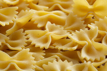 group of short durum wheat pasta