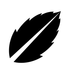 Leaf black logo, PNG with transparent background.