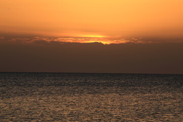 sunset on the beach