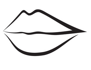 Lips icon, PNG with transparent background