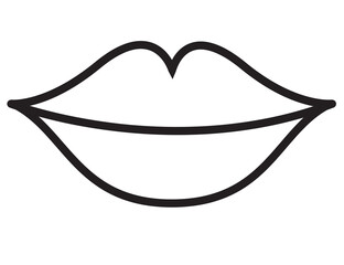 Lips icon, PNG with transparent background