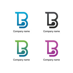 b logo design and premium vector templates