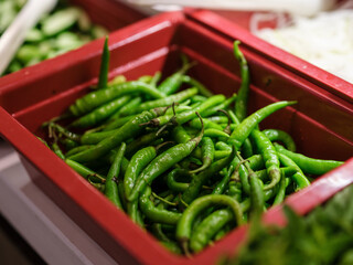 hot and delicious chili pepper in bowl