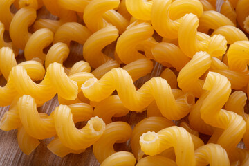 group of short durum wheat pasta