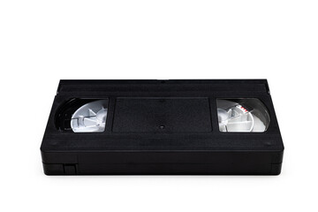 old video cassette isolated on white background
