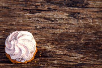 Fototapeta na wymiar Fresh homemade biscuits in stock. Sweet cookies on a wooden table. Dessert sweet biscuits for tea and coffee. Concept of yummy, cookies, desserts.