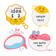CUTE STICKER AND LABELSET