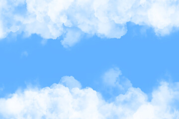 Fototapeta premium Sky and White Cloud Background 