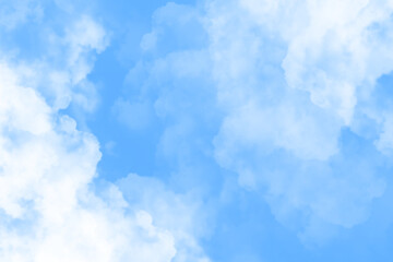 Sky and White Cloud Background
