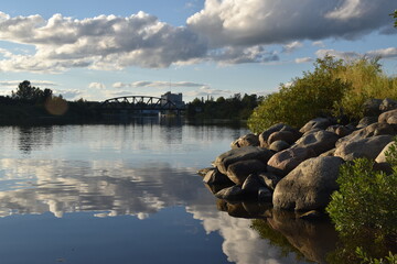 Fototapeta premium Hartabasca River, Amos, Québec, Canada