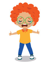 cute sad boy crying and tears