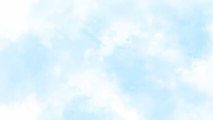 Naklejka na ściany i meble Beautiful blue and white sky background textures