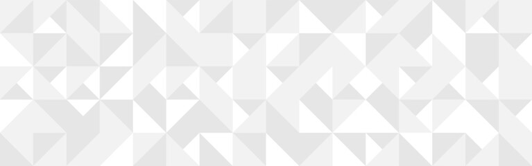 Fototapeta premium White trendy background of triangles in modern style, flat seamless vector illustration. Cover of gray geometric shapes in retro texture for web design or postcard.
