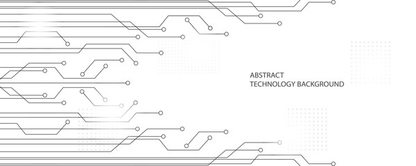 Grey white Abstract technology background,Hi tech digital connect, communication, high technology concept, science, technology background