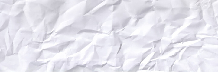 Panorama view close up detail of disastrously white paper