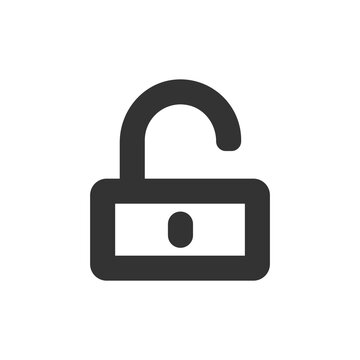 Padlock icon. Lock and unlock web sign. Password, privacy, safety symbol in png flat style.