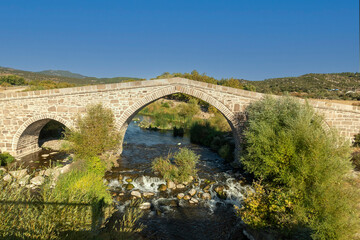 Fototapeta na wymiar Murat Hudavendigar Bridge, Ayvacık/Behramkale