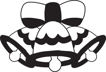 Hand Drawn christmas bell illustration