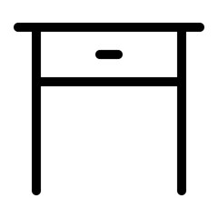 desk outline icon