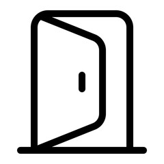 door open outline icon