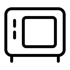 microwave outline icon