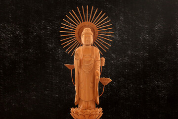 日本仏教 阿弥陀如来の仏像 立像1
