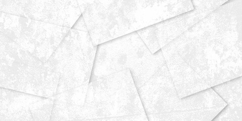 Abstract modern white and grey geometric overlapping square pattern design of technology background with shadow. You can use for add, poster, design artwork, template, banner, wallpaper.