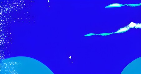 Fototapeta na wymiar Abstract blue and purple liquid wavy shapes futuristic banner. Glowing retro waves background