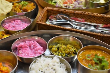 インドカレーのランチセット
