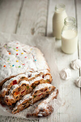 Stollen german christmas bread