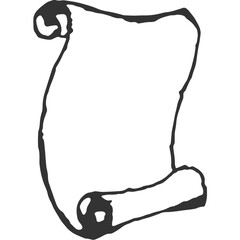 Scroll Vintage Illustration Vector