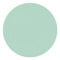 Green Circle Brushstroke Illustration