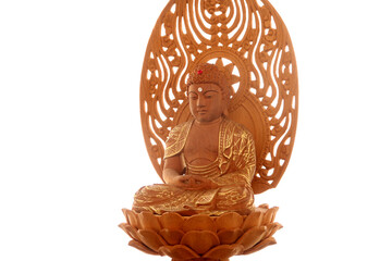 日本仏教 座禅をしている阿弥陀如来の仏像5