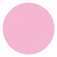 Pink Circle Brushstroke Illustration