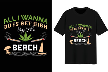 Best Weed T-Shirt Design Vector File.