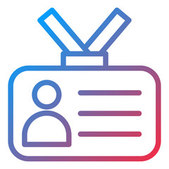 Obraz premium Student Card Icon Style