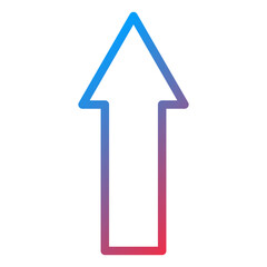 Fototapeta premium Up Arrow Icon Style