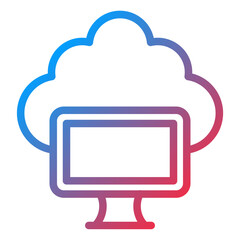 Cloud Computing Icon Style
