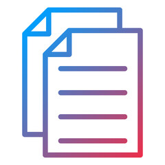Obraz premium Documents Icon Style