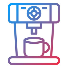 Coffee Machine Icon Style