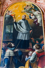Obraz na płótnie Canvas St Ignatius Painting Jesuit Church BasilicaLucerne Switzerland