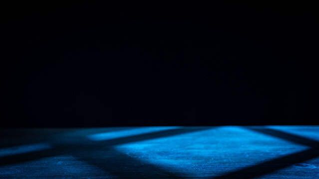 Moonlight through the window, mysterious time. Dramatic dark background