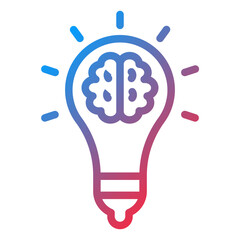 Fototapeta premium Brainstorming Icon Style