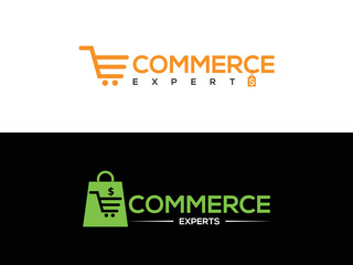 E Letter Ecommerce Professional Logo Design, Letter E Online Shop Logo vector.eps