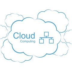 Cloud computing concept. Modern design template.