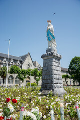 Statue of Our Lady of Immaculate Conception.  in the Lourdes, France