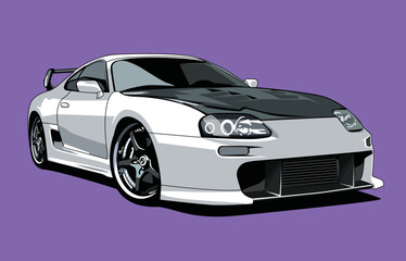 supra car illustration